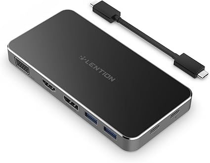 LENTION USB-C Digital AV Portable Docking Station 7IN1