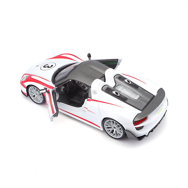 (Maquette) Racing - car Porsche 918 Spyder - White