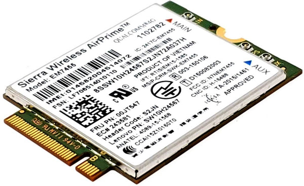 Sierra Wireless AirPrime EM7455 Qualcomm 4G LTE Wireless WAN Adapter
