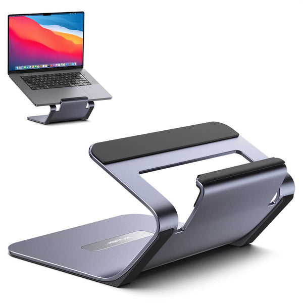 JSAUX Laptop Stand for Desk, Aluminum 2 in 1 Computer Riser and Tablet Stand