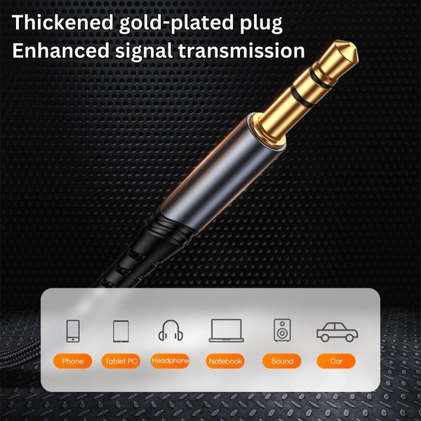 Joyroom SY-A03 Type-C to3.5mm port audio cable2M-black|12 Months Warranty