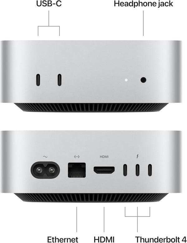 Apple 2024 Mac mini Desktop Computer with M4 chip with 10‑core CPU and 10‑core GPU: Built for Apple Intelligence, 16GB Unified Memory, 256GB SSD Storage