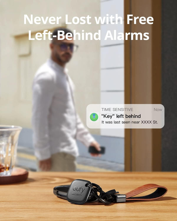 eufy tag Security SmartTrack Link Bluetooth Item Finder and Key Finder, Works with Apple Find My (iOS only), Find your Remote, Luggage, Phone, and More, Water Resistant (Android Not Supported)