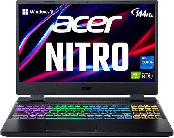 Acer Nitro 5 15.6" FHD 144GHz, intel i7-12700H, 14 Core, 2.30 GHz to 4.70 GHz, Ram 16GB, SSD 512GB, NVMe NVIDIA GeForce GTX 3050 4GB