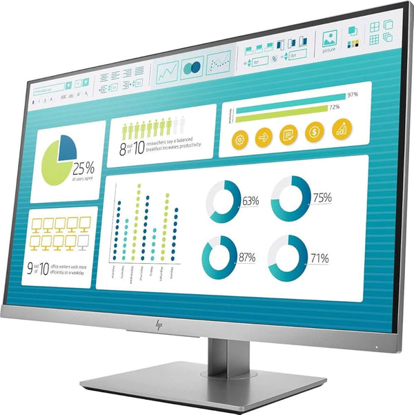 HP EliteDisplay E273 27-Inch Monitor - Black 2*USB – VGA – HDMI – Display