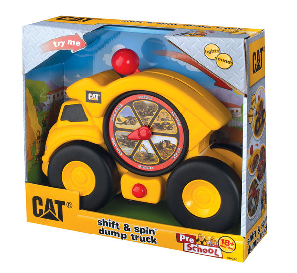 Toysmith Caterpillar Shift And Spin Dump Truck-Cat