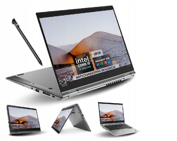 Lenovo ThinkPad X390 Yoga 13.3" X360, Intel i5-8365U, 4MB cache, up to 4.1GHz, 16GB RAM, SSD 256, Intel UHD Graphics